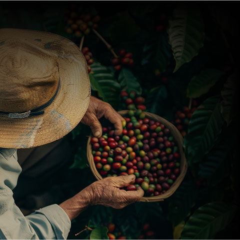 K wie Kaffeekirsche ernten